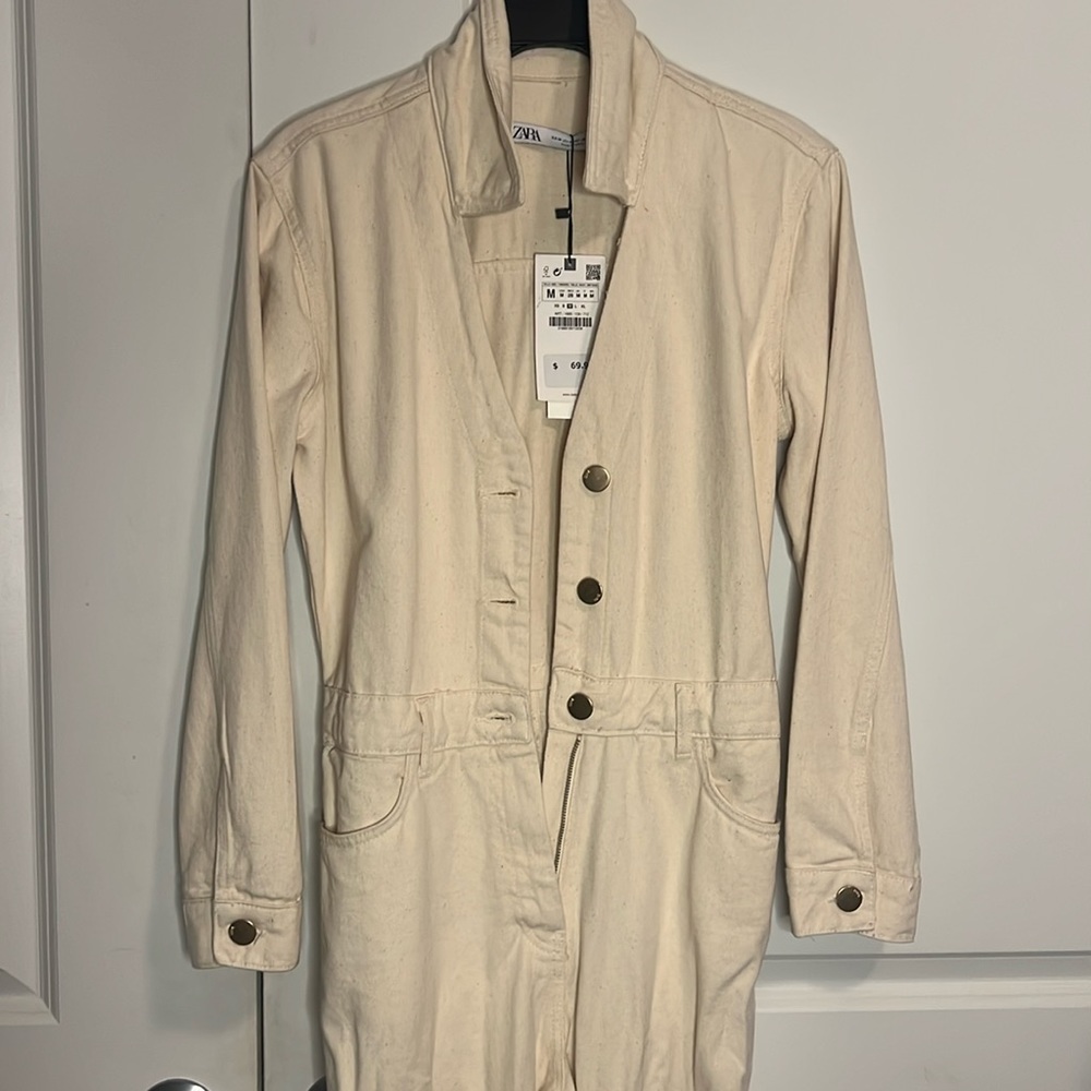 Cream Zara Jumpsuit
